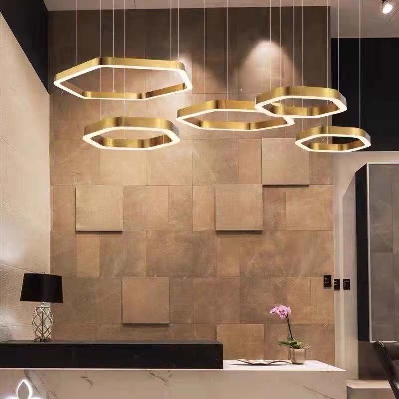 CORX Designs - Luxury Golden Hexagon Hanging Lights - Review