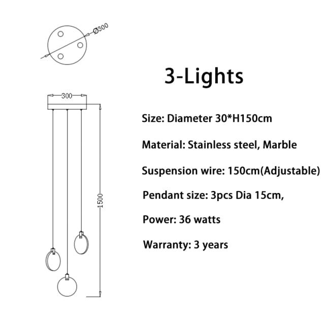CORX Designs - Marble Crystal Staircase Chandelier - Review