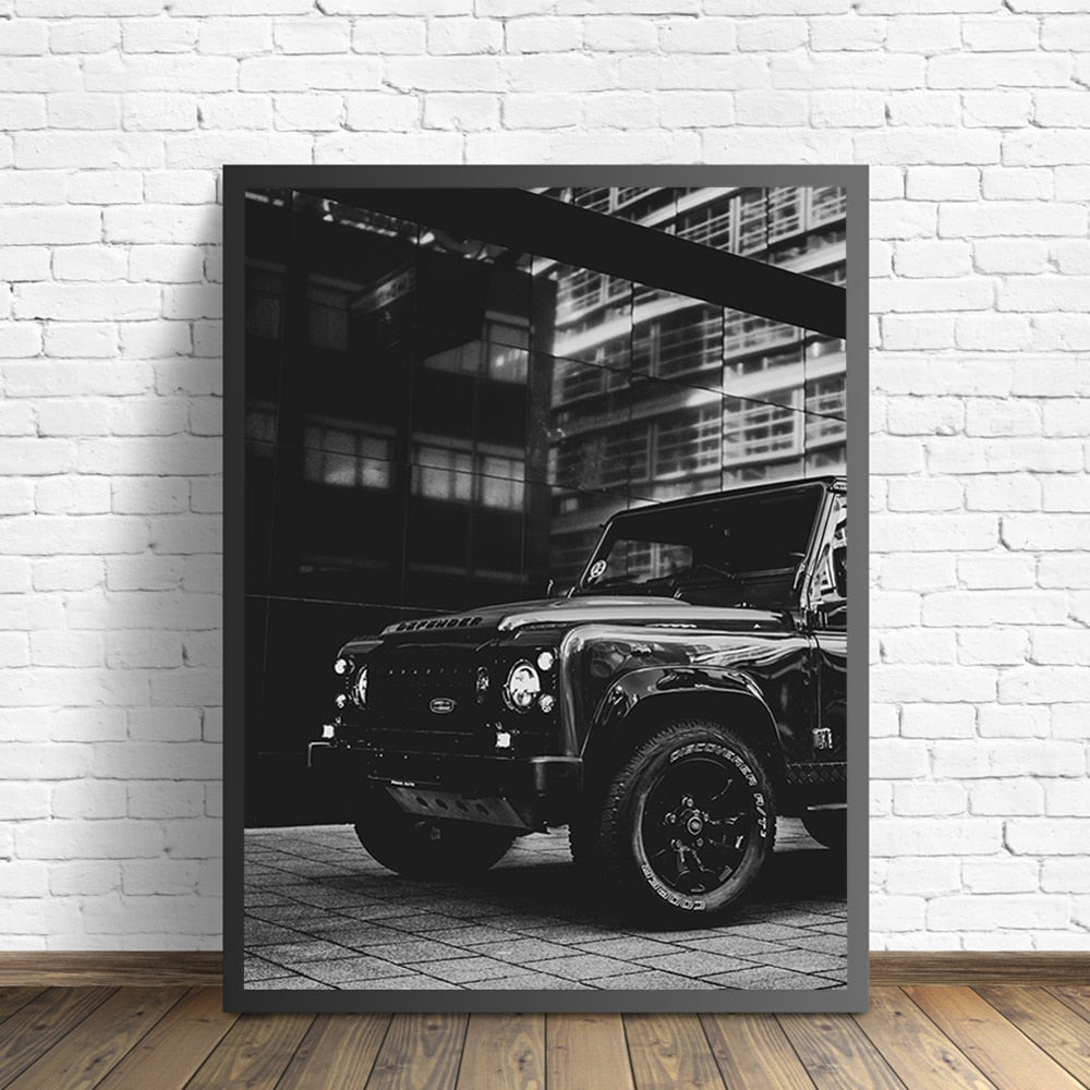 CORX Designs - Black and White Paris Champs Elysees Luxury Shop Race Car Canvas Art - Review