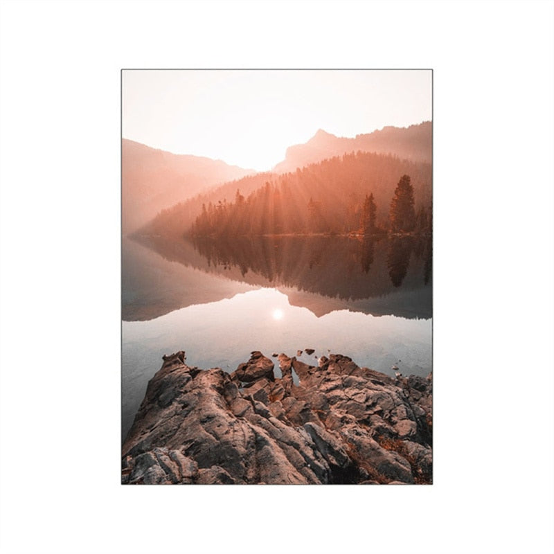 CORX Designs - Autumn Forest Lake Canvas Art - Review