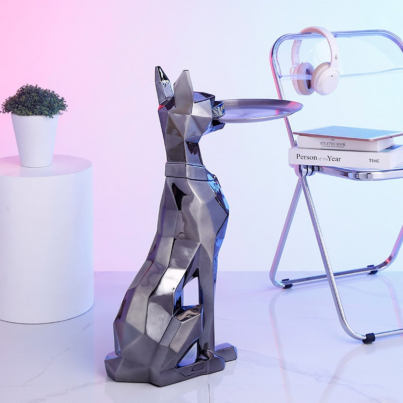 CORX Designs - Electroplated Doberman Dog Tray Statue - Review