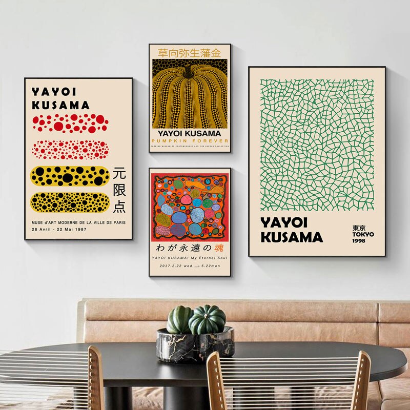 CORX Designs - Yayoi Kusama Exhibition Gallery Canvas Art - Review