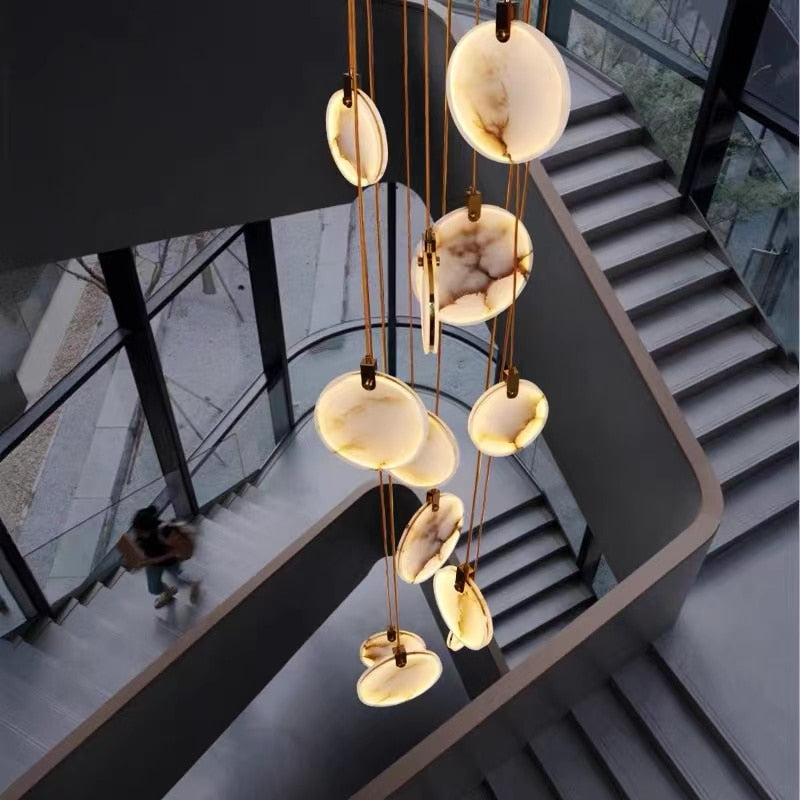 CORX Designs - Marble Crystal Staircase Chandelier - Review