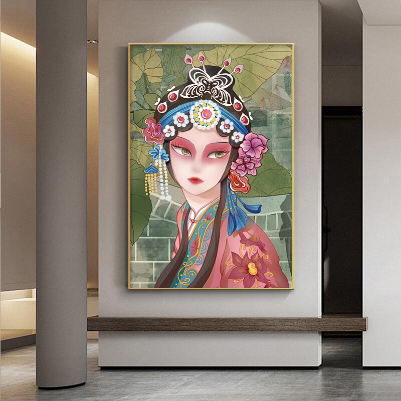 CORX Designs - Chinese Traditional Peking Opera Female Canvas Art - Review