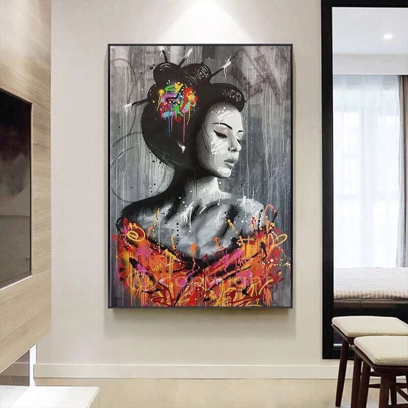 CORX Designs - Graffiti Japanese Woman Canvas Art - Review