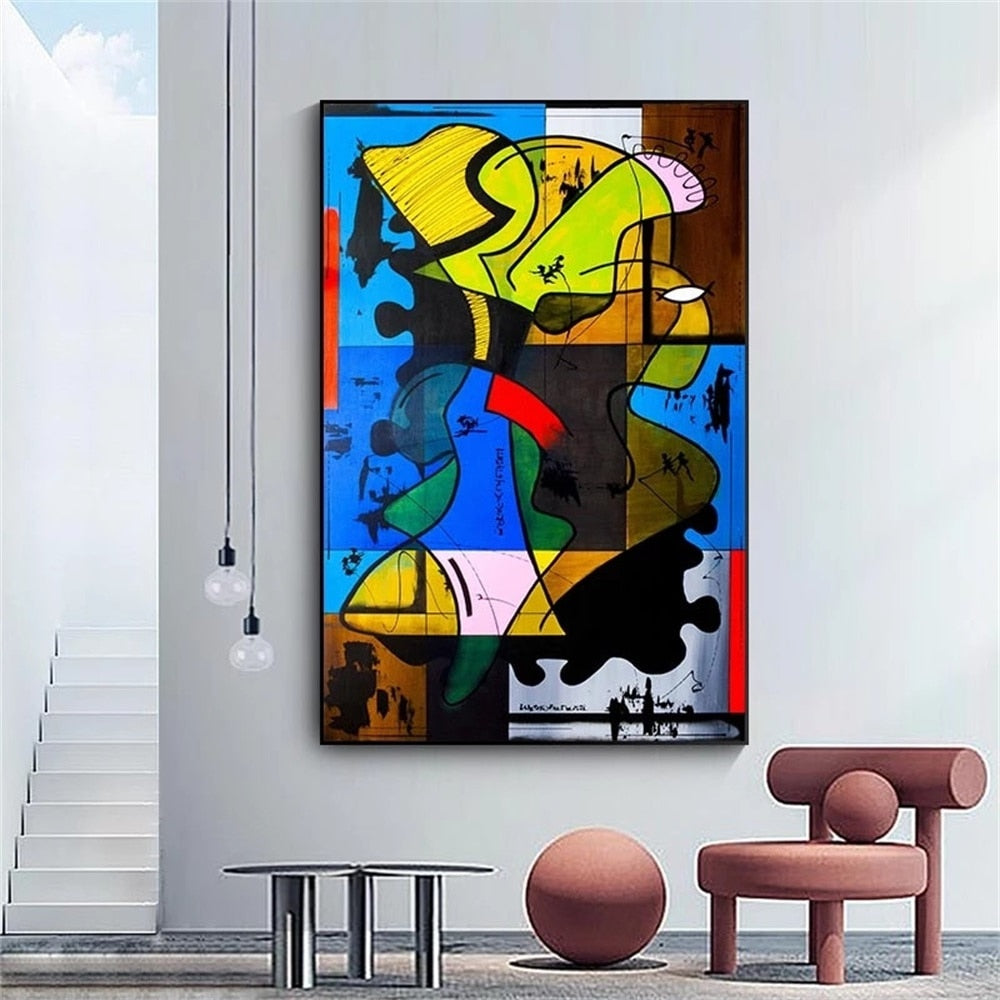 CORX Designs - Abstract Picasso Graffiti Figure Canvas Art - Review