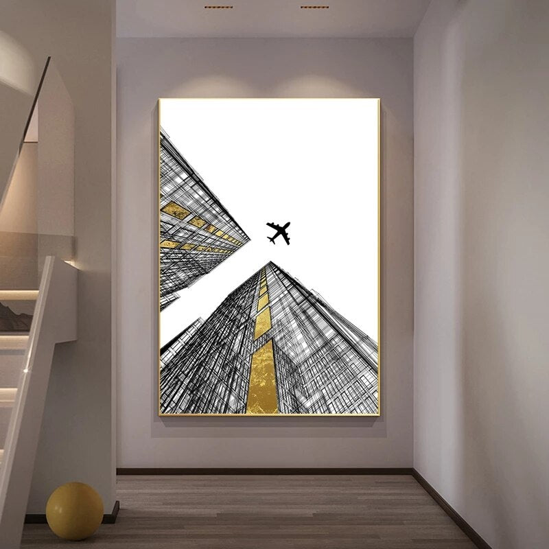 CORX Designs - Building Flying Airplane Canvas Art - Review