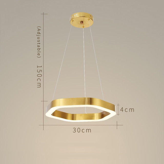 CORX Designs - Luxury Golden Hexagon Hanging Lights - Review