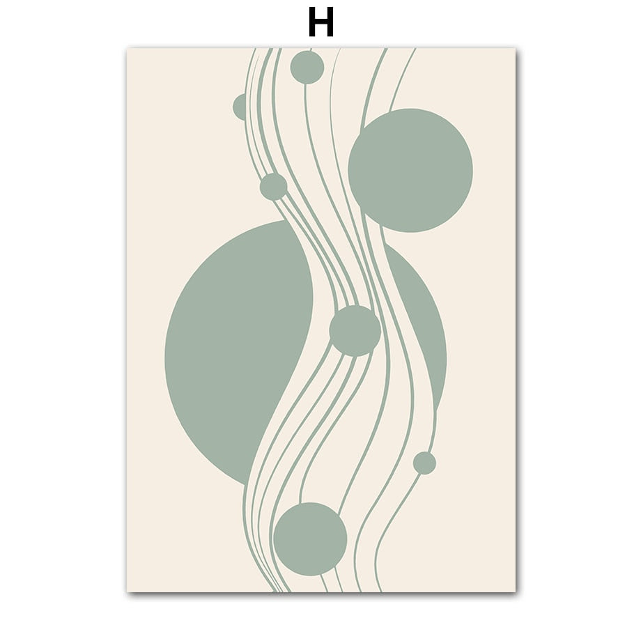 CORX Designs - Abstract Matisse Pastel Green Flowers Leaf Coral Canvas Art - Review