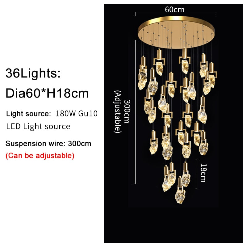 CORX Designs - Golden Diamond Crystal Chandelier - Review