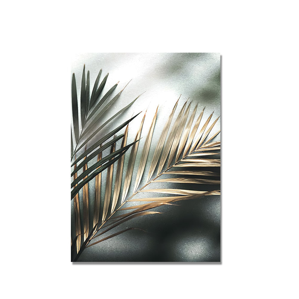 CORX Designs - Golden Palm Leaf Canvas Art - Review