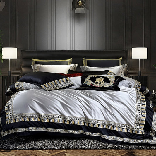 CORX Designs - Charles Luxurious Silk Jacquard Duvet Cover Bedding Set - Review