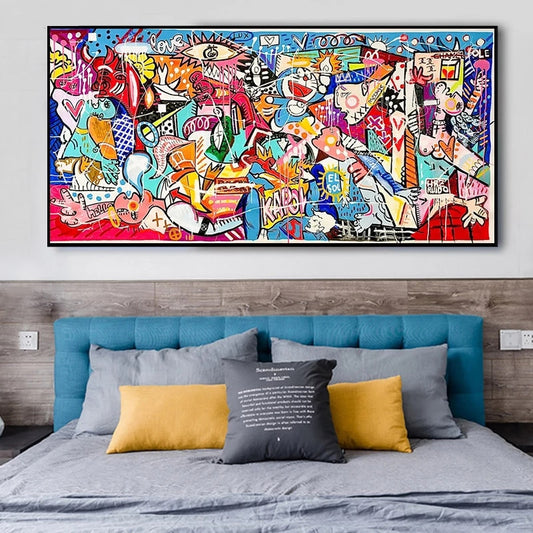 CORX Designs - Picasso Cartoon Graffiti Canvas Art - Review