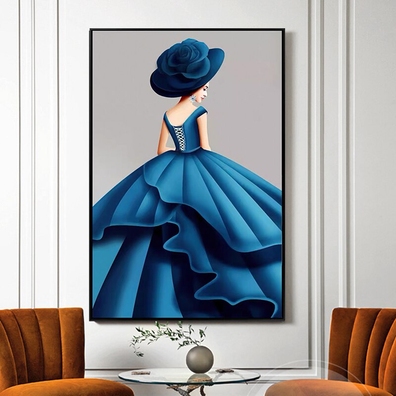 CORX Designs - Noble Woman In Blue Dress Canvas Art - Review