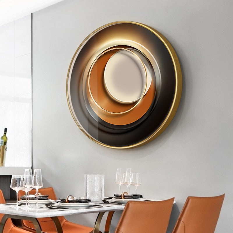 CORX Designs - Modern Luxury Geometric Round Canvas Art - Review