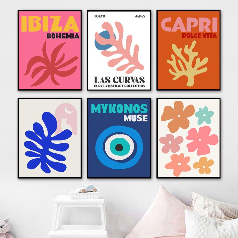 CORX Designs - Ibiza Mykonos Muse Eye Tulum Coral Flower Canvas Art - Review