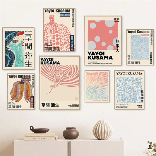 CORX Designs - Abstract Yayoi Kusama Pumpkin Gallery Wall Art Canvas - Review