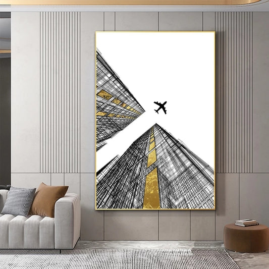 CORX Designs - Building Flying Airplane Canvas Art - Review