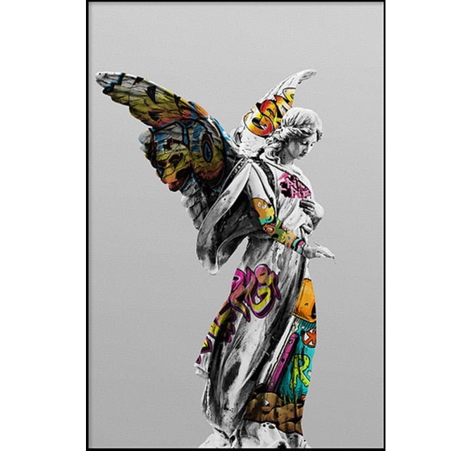 CORX Designs - Greek Statue Graffiti Canvas Art - Review