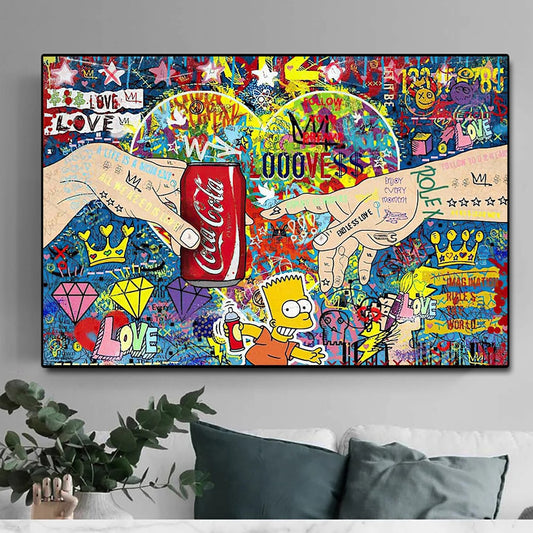 CORX Designs - Graffiti The Creation Of Adam Cola Canvas Art - Review