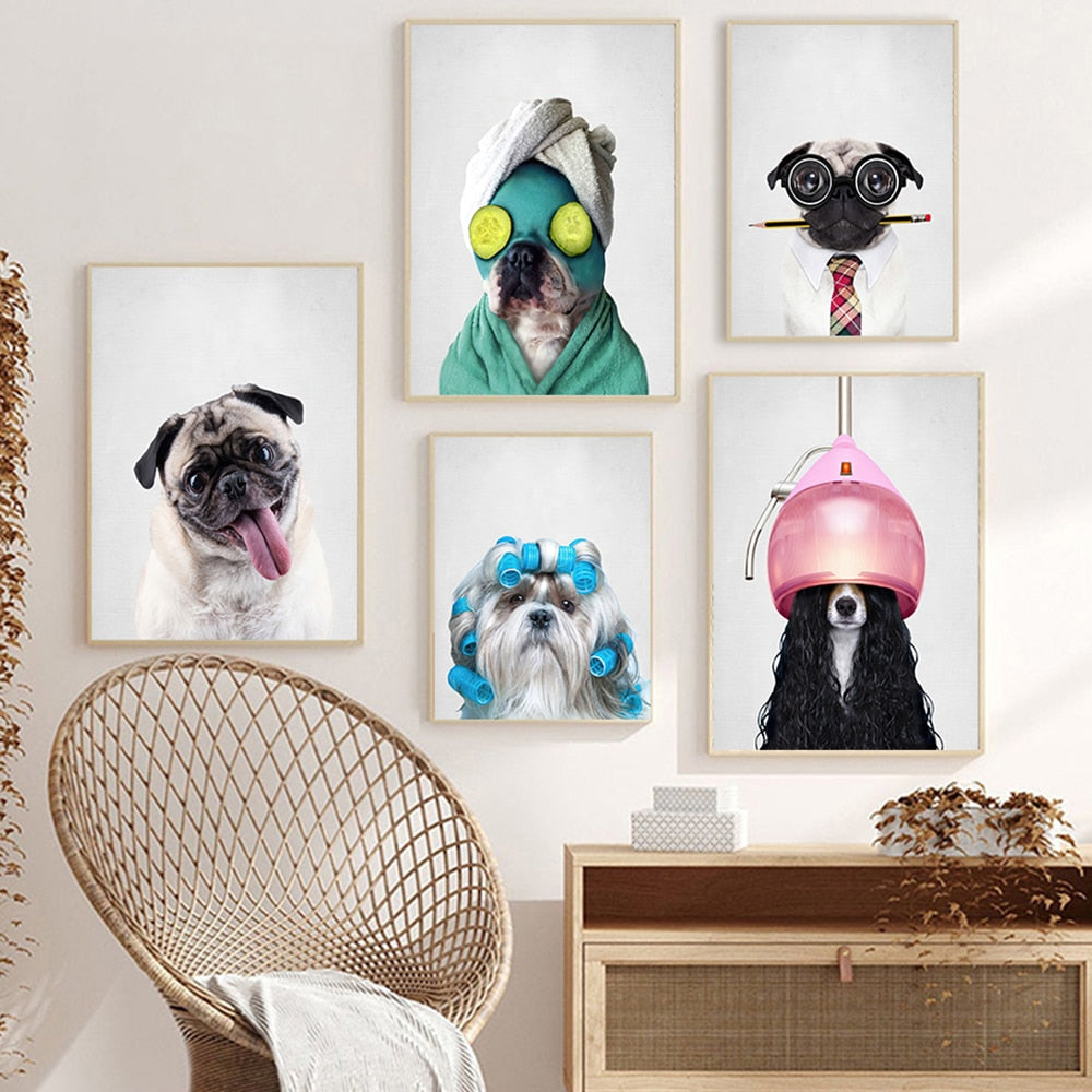 CORX Designs - Black and White Cute Dog Canvas Art - Review