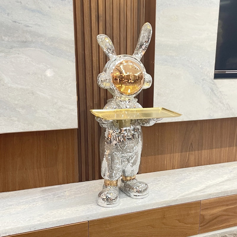 CORX Designs - Disco Ball Astronaut Rabbit Big Statue Tray - Review