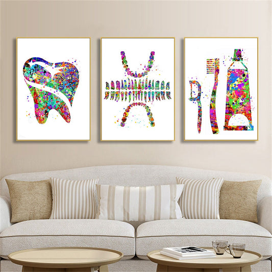 CORX Designs - Dental Watercolor Dentist Medical Canvas Art - Review