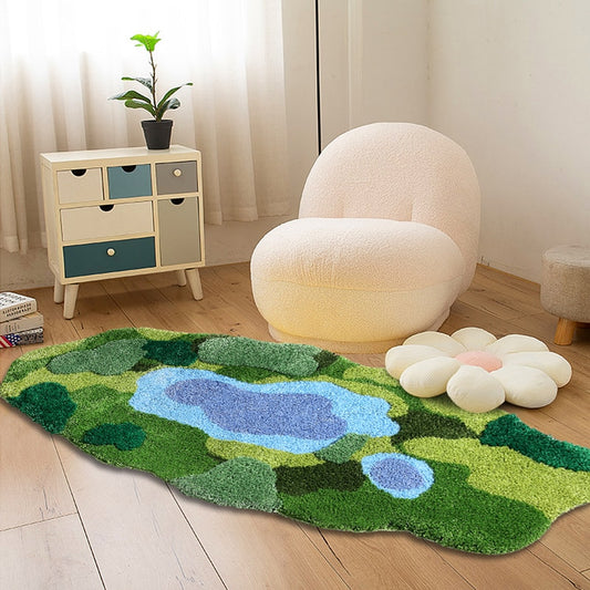 CORX Designs - Irregular Green Moss Area Rug - Review
