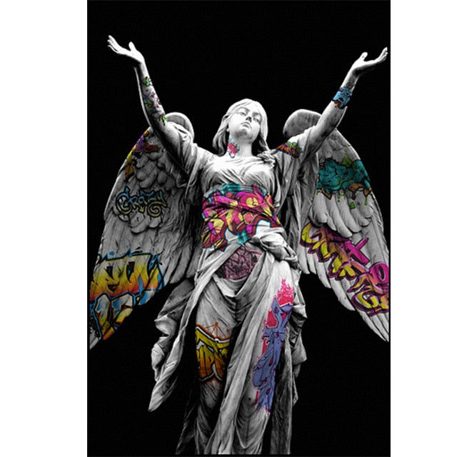 CORX Designs - Greek Statue Graffiti Canvas Art - Review