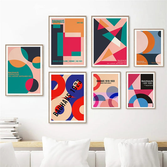 CORX Designs - Bauhaus Exhibition Geometric Wall Art Canvas - Review
