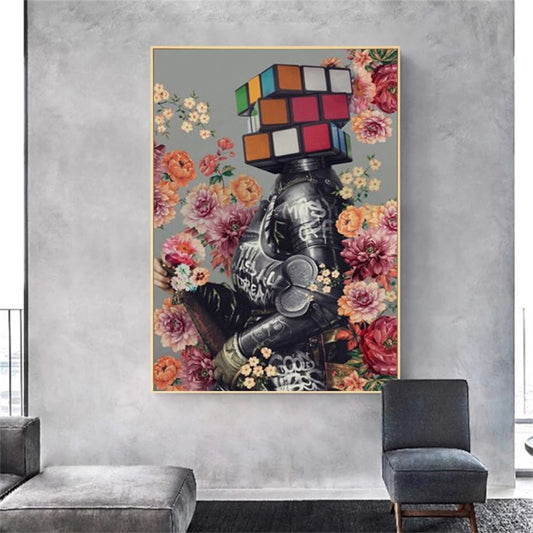 CORX Designs - Faceless Woman Hiding in Flowers Canvas Art - Review