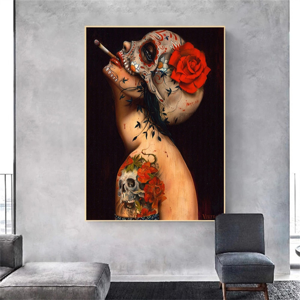 CORX Designs - Dark Wind Skull Beauty Canvas Art - Review