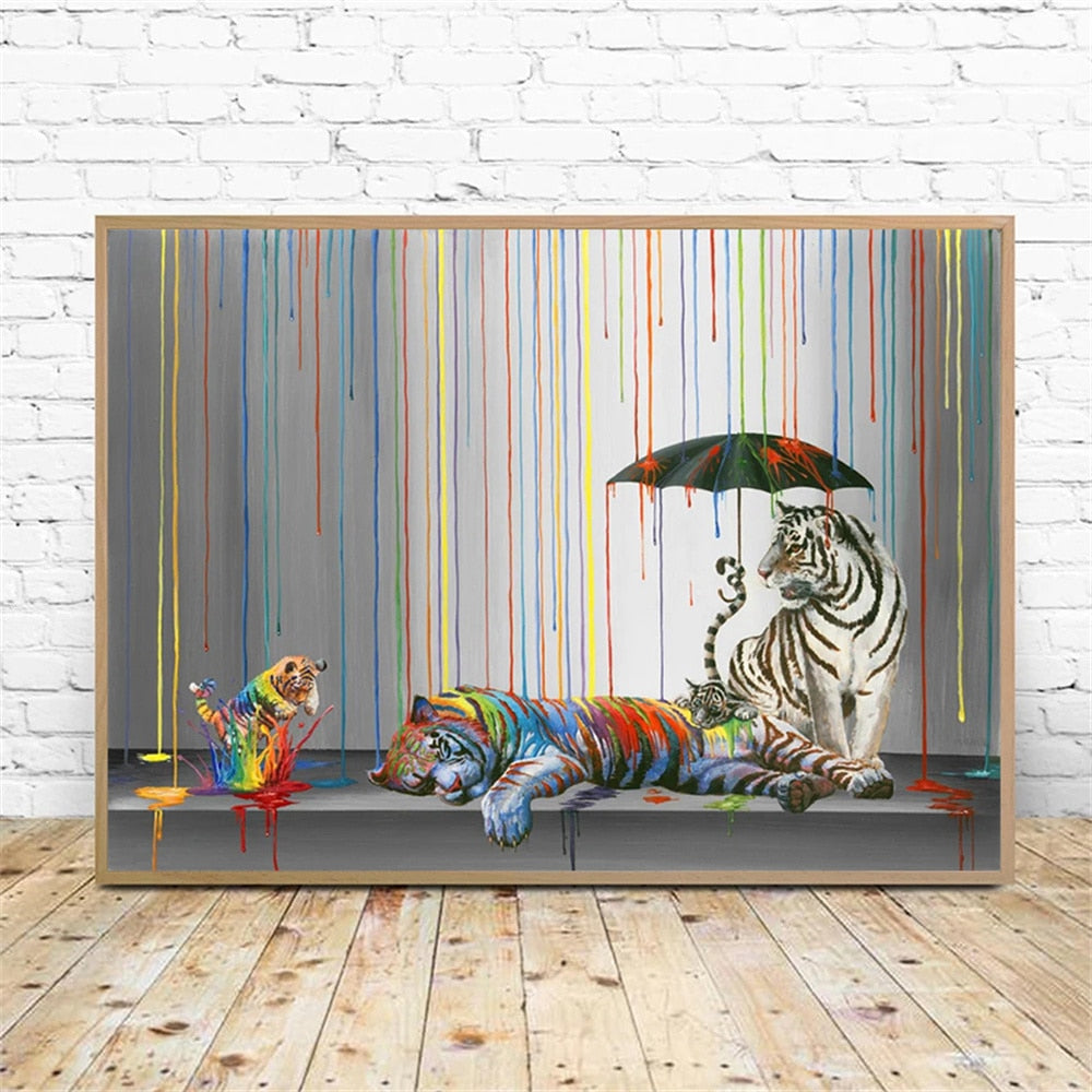 CORX Designs - Colorful Tiger Graffiti Canvas Art - Review