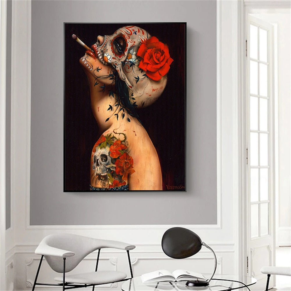 CORX Designs - Dark Wind Skull Beauty Canvas Art - Review