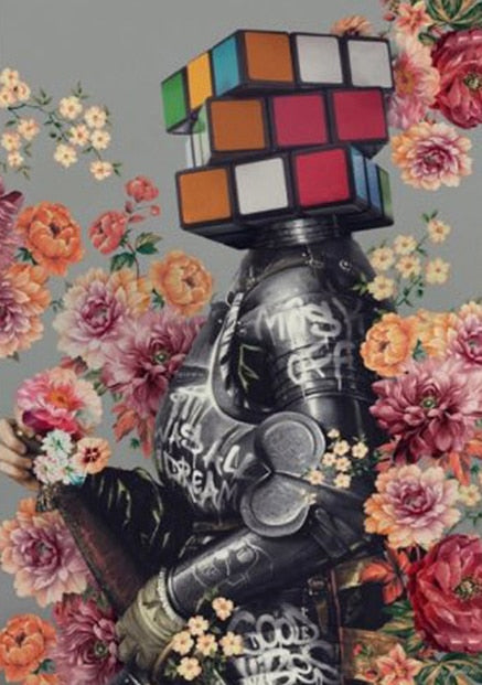 CORX Designs - Faceless Woman Hiding in Flowers Canvas Art - Review