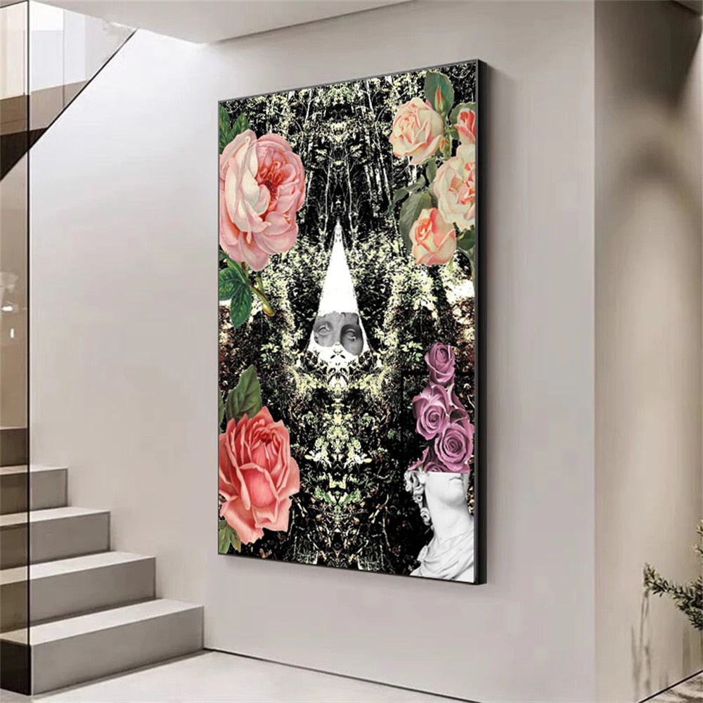 CORX Designs - Faceless Woman Hiding in Flowers Canvas Art - Review