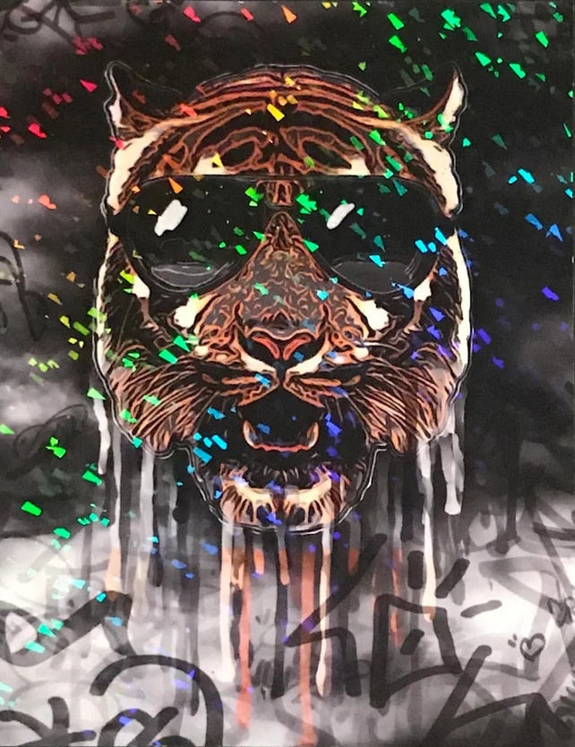CORX Designs - Colorful Tiger Graffiti Canvas Art - Review