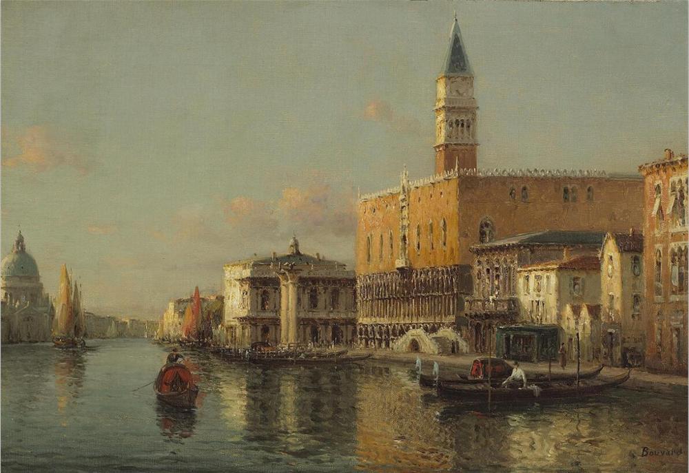 CORX Designs - Vintage Water Town Venice Oil Painting Canvas Art - Review