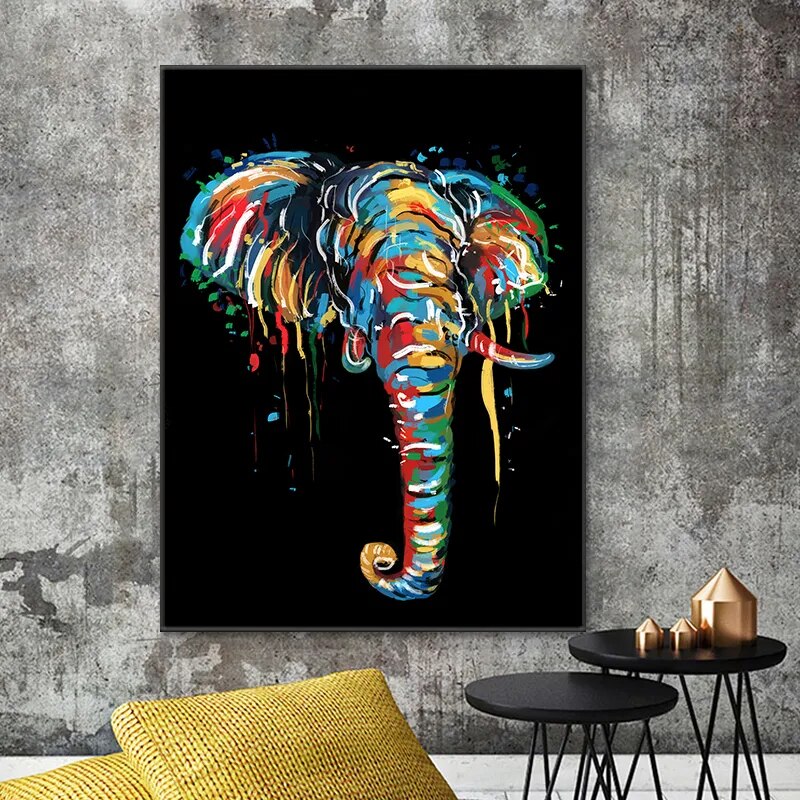 CORX Designs - Watercolor Elephant Painting Wall Art Canvas - Review
