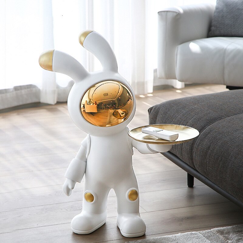 CORX Designs - Space Rabbit Bunny Floor Landing Ornament with Tray - Review
