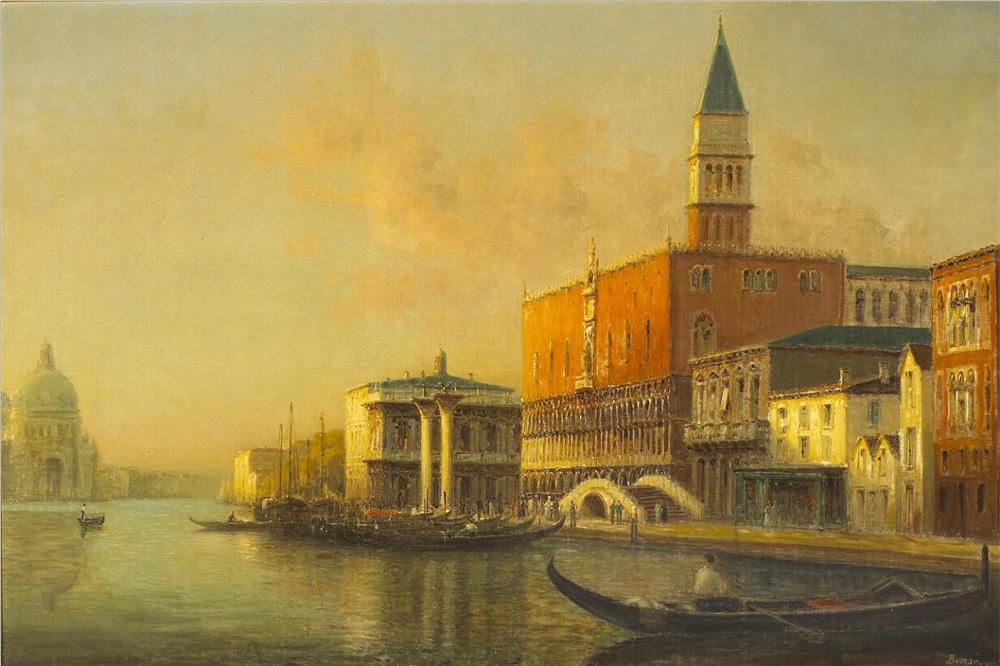 CORX Designs - Vintage Water Town Venice Oil Painting Canvas Art - Review