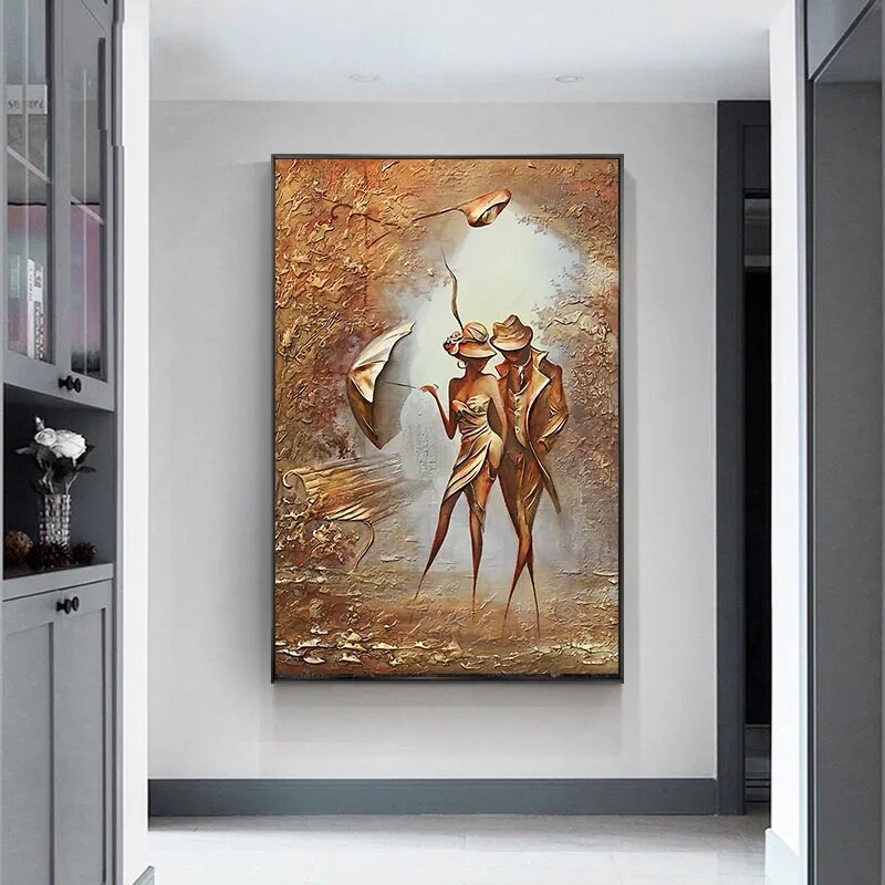 CORX Designs - Abstract Figure Classical European Couple Wall Art Canvas - Review