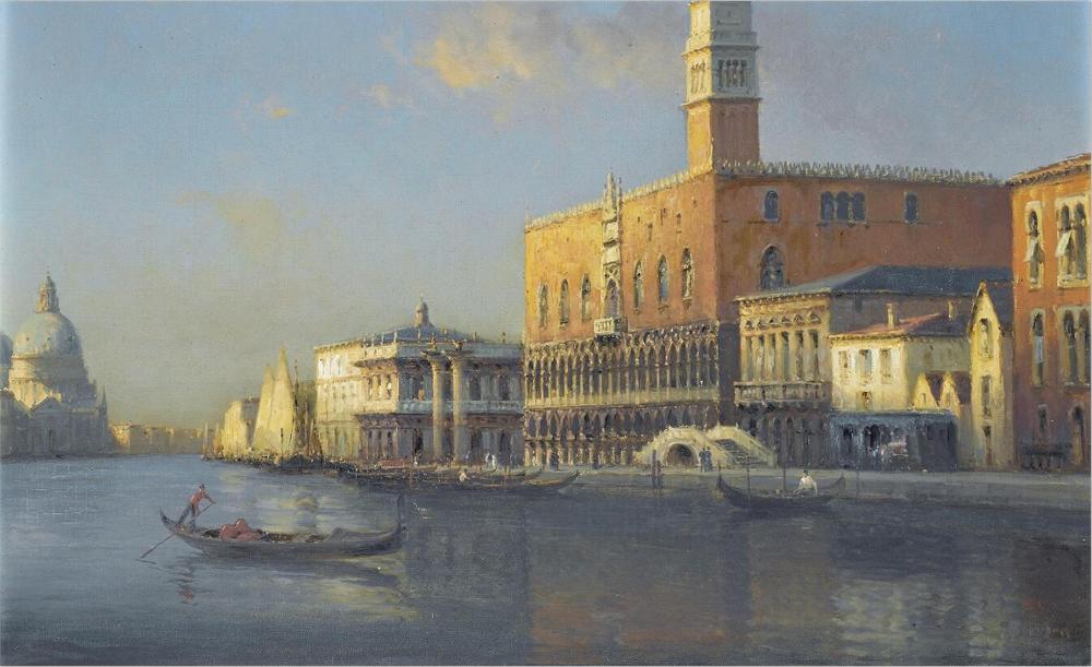 CORX Designs - Vintage Water Town Venice Oil Painting Canvas Art - Review