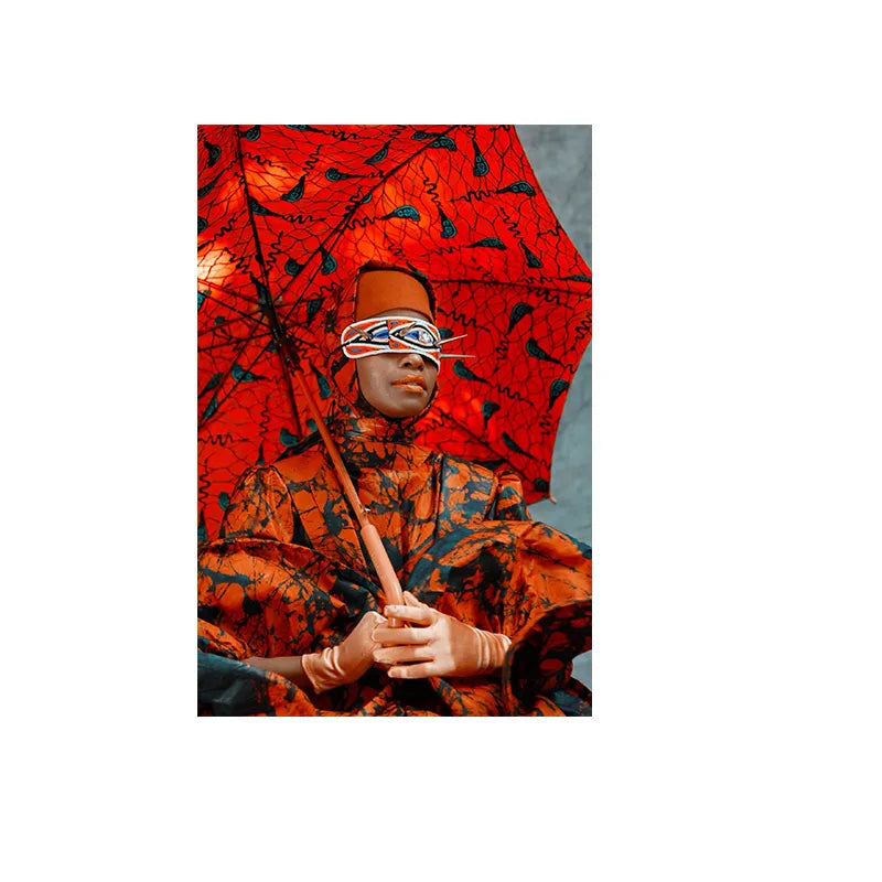 CORX Designs - Red Umbrella African Woman Wall Art Canvas - Review