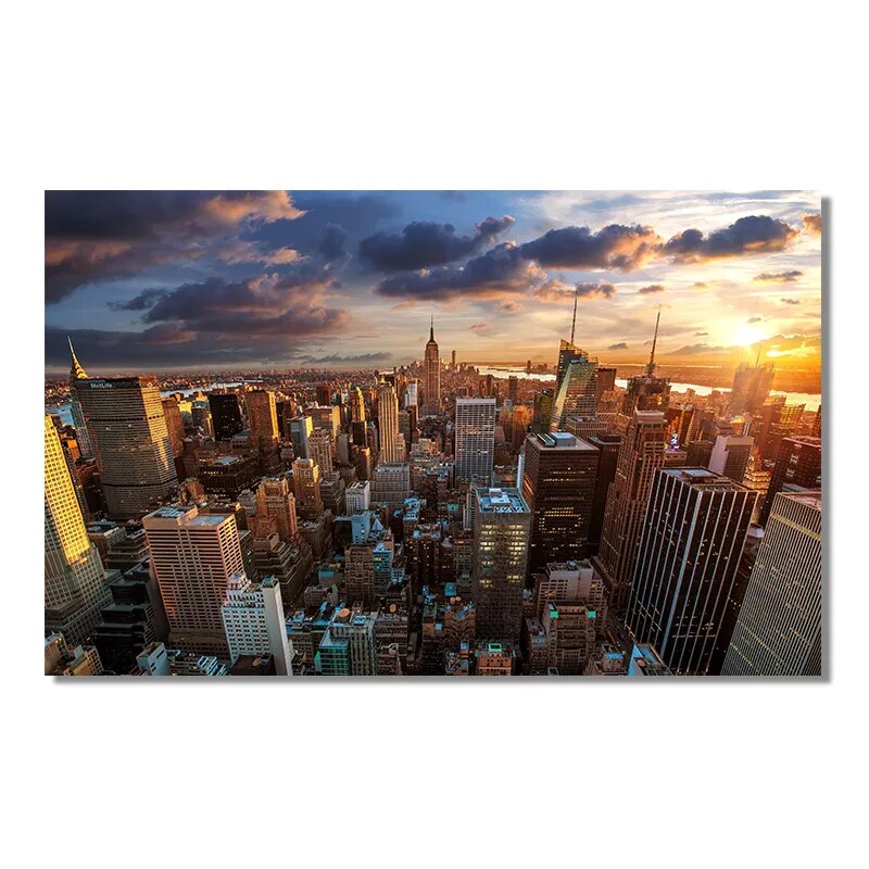 CORX Designs - New York City Skyline Landscape Wall Art Canvas - Review