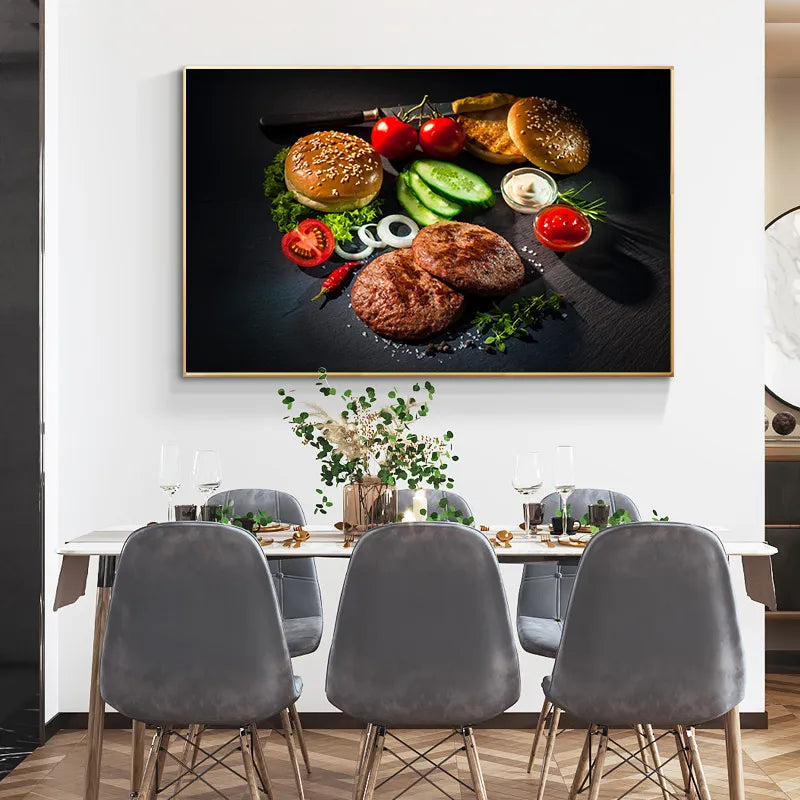 CORX Designs - Steak Kitchen Restaurant Wall Art Canvas - Review