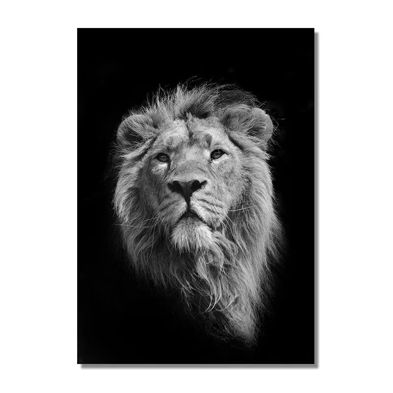 CORX Designs - Black And White Ferocious Lion Canvas Art - Review