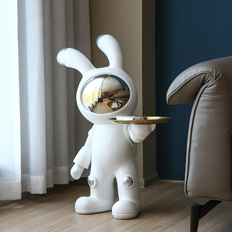 CORX Designs - Space Rabbit Bunny Floor Landing Ornament with Tray - Review