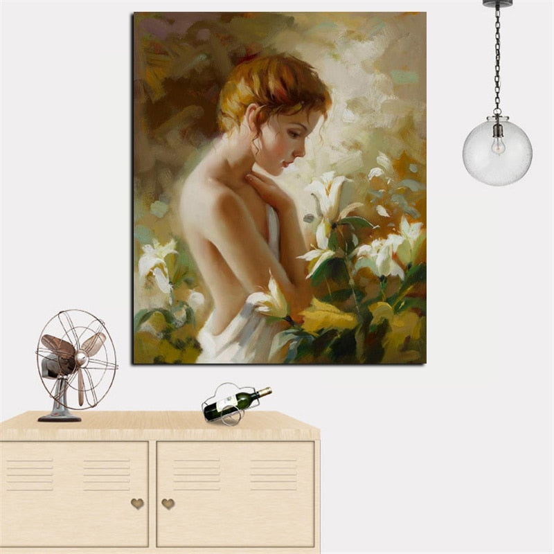 CORX Designs - Sexy Woman Portrait Oil Painting Canvas Art - Review