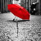 CORX Designs - Black and White Eiffel Tower Red Umbrella Canvas Art - Review